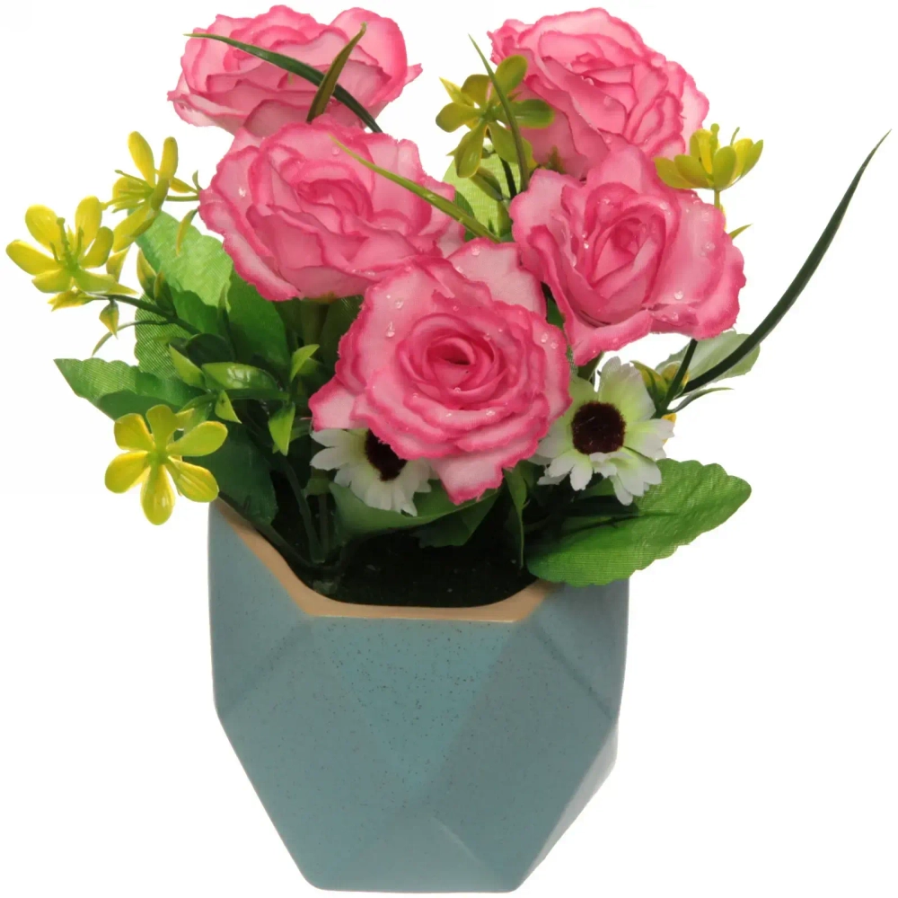 Цветы искусственные в горшочке «Волшебная призма»