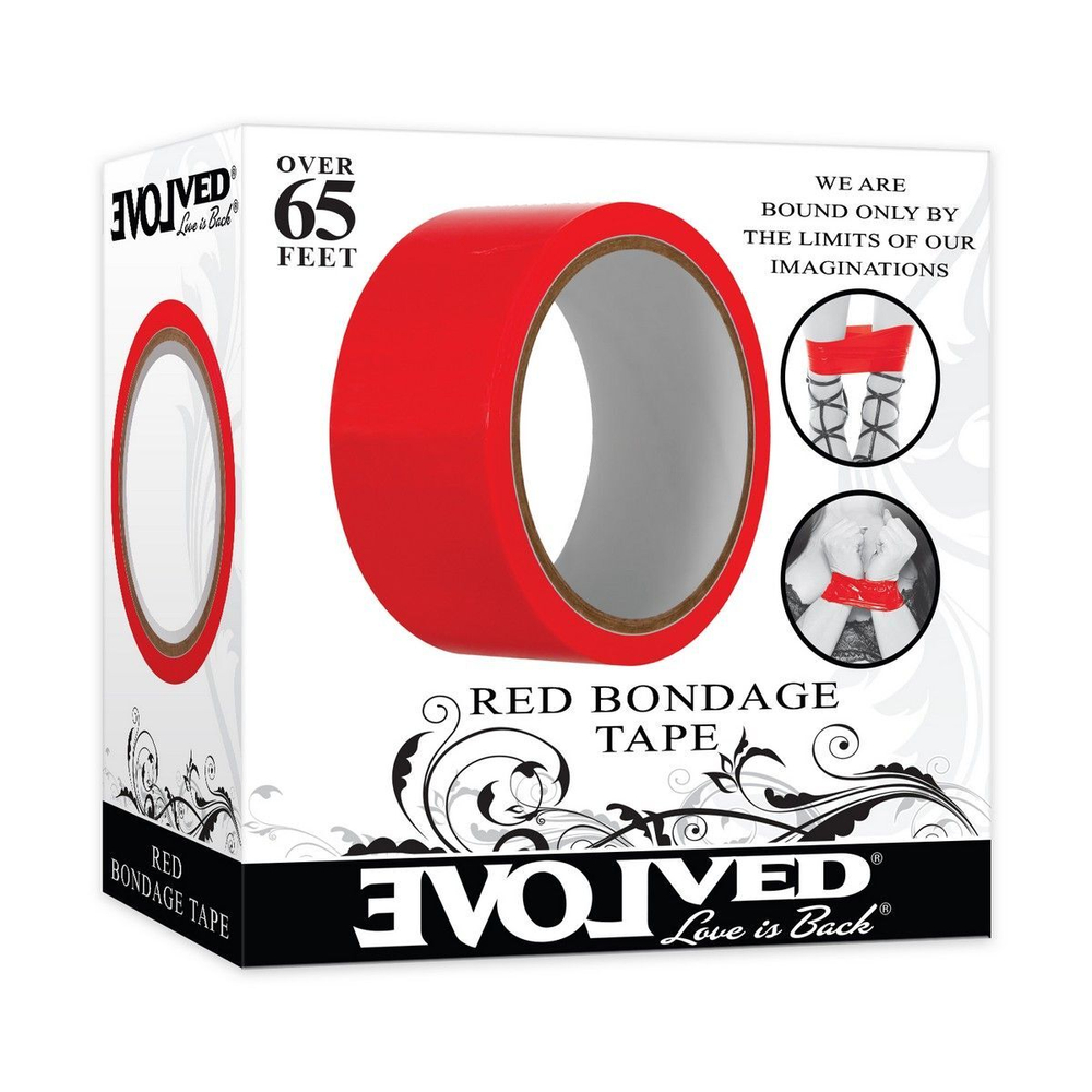 Красная лента для бондажа Red Bondage Tape - 20 м.