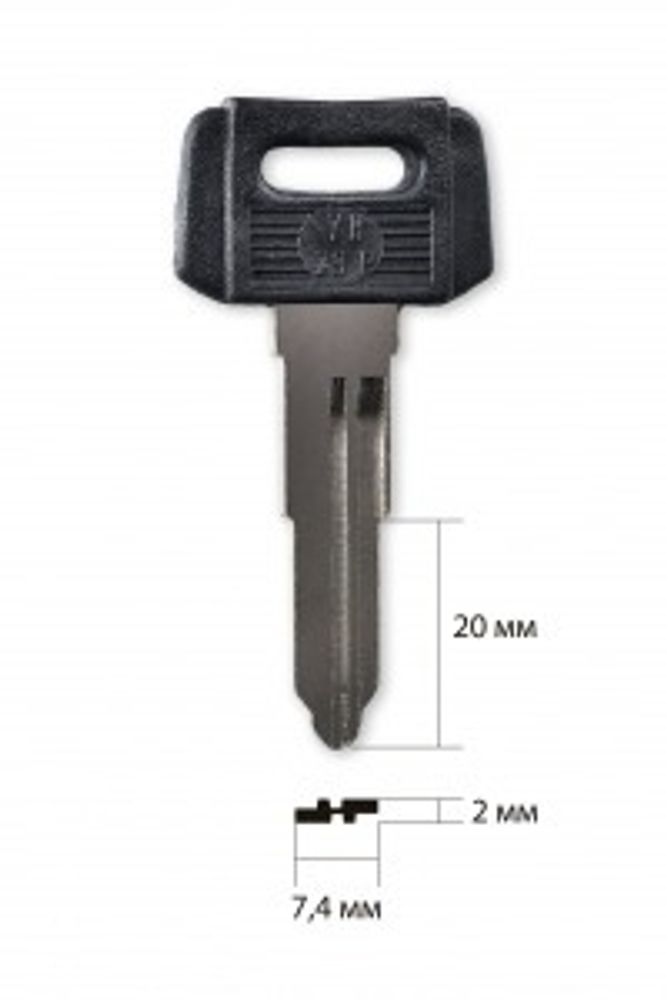 Заготовка автомобильного ключа 13684 YAMA-23DP | YA23P32 | YH29P