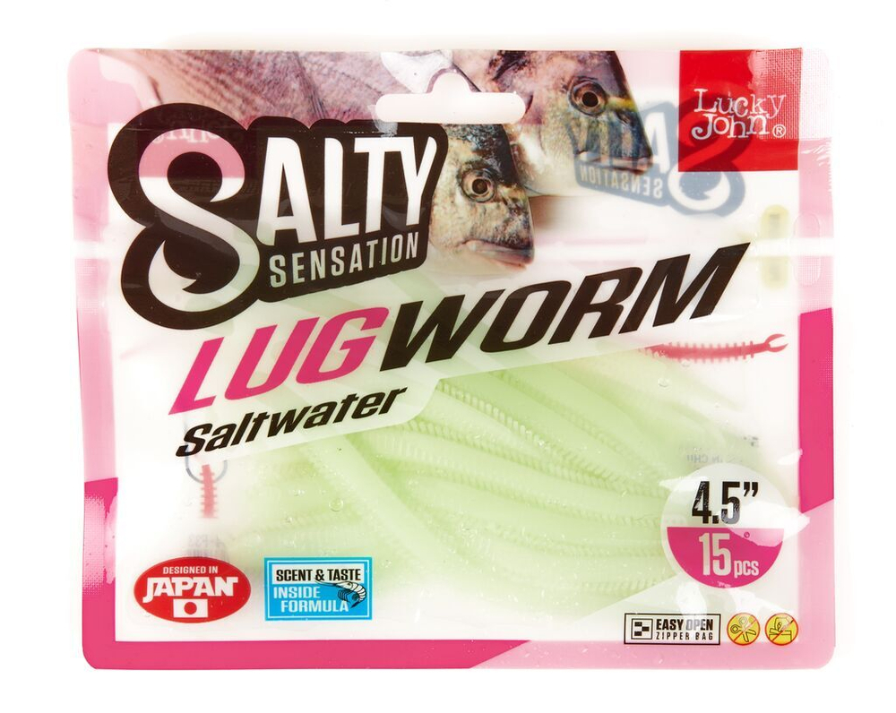 Черви съедоб. искусст. LJ Salty Sensation LUGWORM 4.5in (11,40)/F33 15шт.