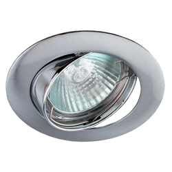 Встраиваемый светильник литой ЭРА KL1A SN/1 поворотный, MR16, 12V, 50W, сатин никель