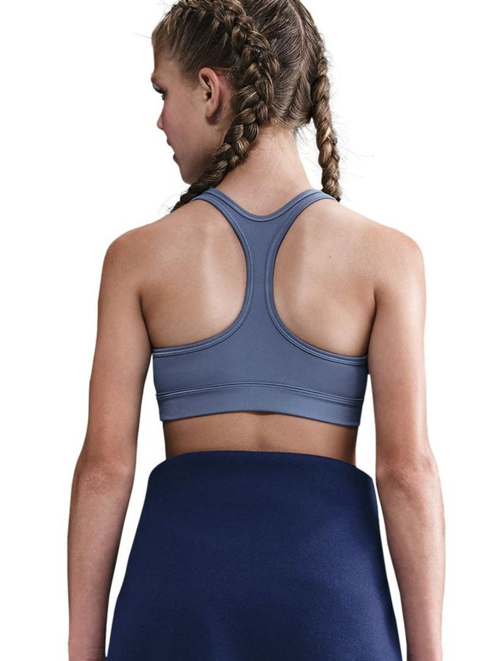 Теннисный бюстгальтер детский Nike Swoosh Sports - world indigo/white