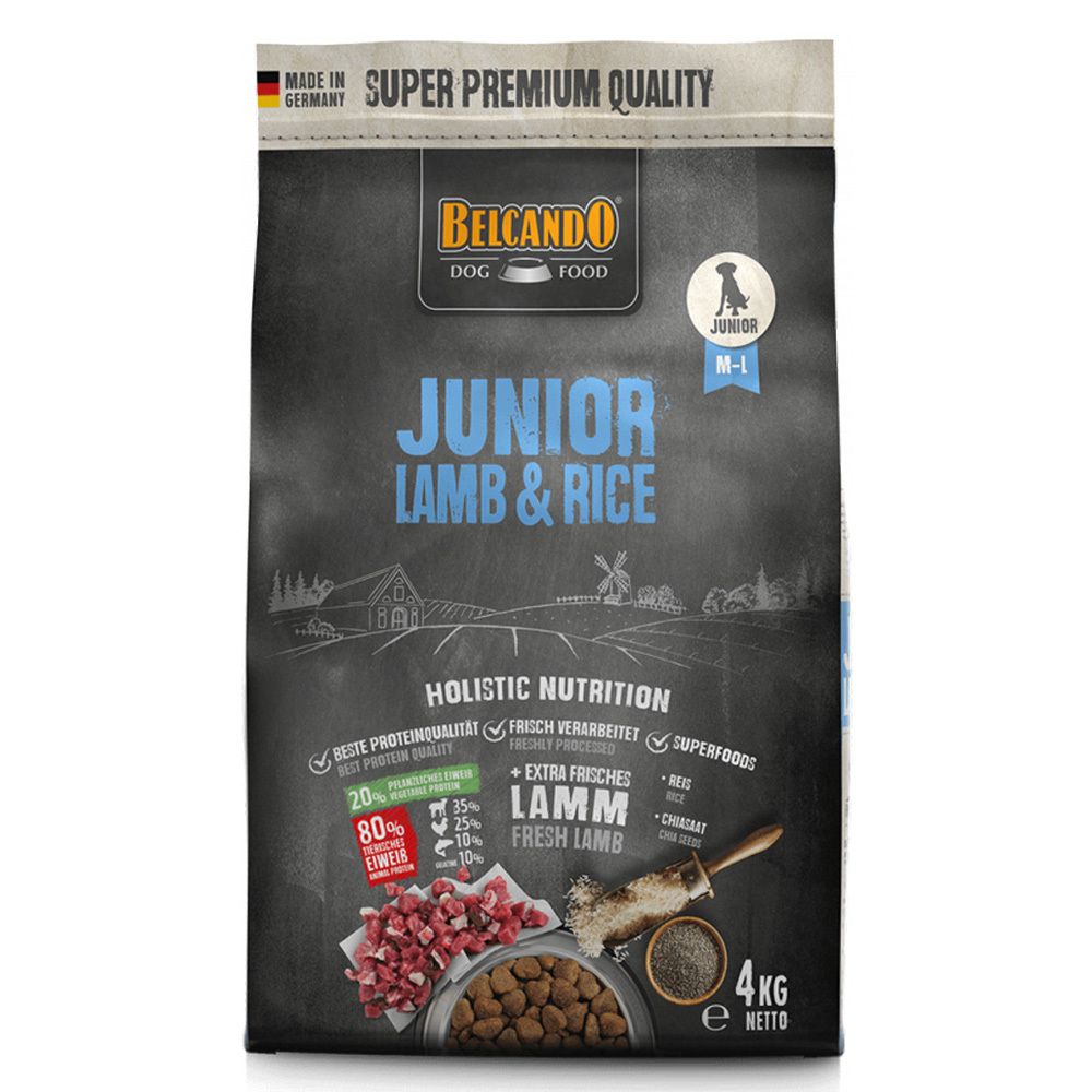 Сухой корм Belcando Junior Lamb &amp; Rice ягненок 4 кг