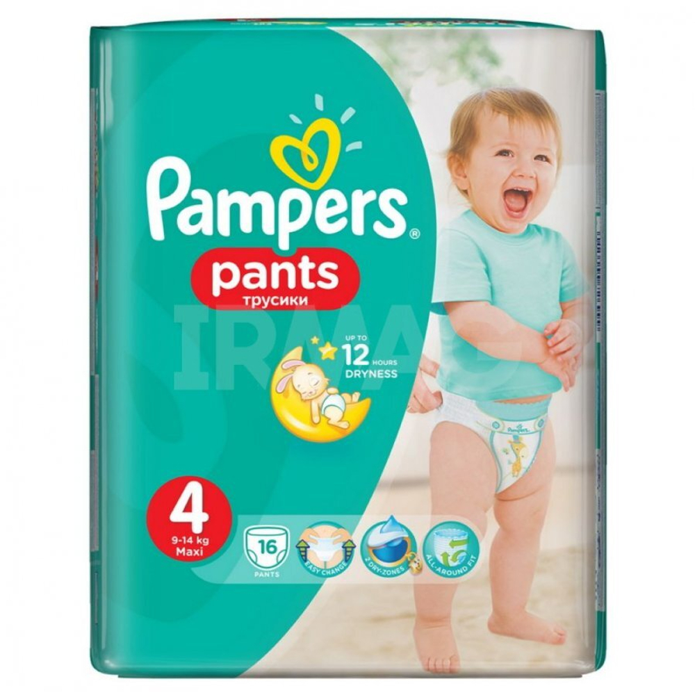 Pampers Pants Подгузники-трусики 4 Макси 9-15 кг, 16 шт