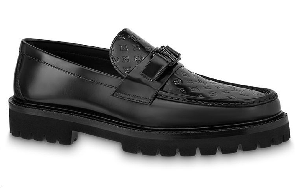 LOUIS VUITTON Major Loafer Shoes "Black"