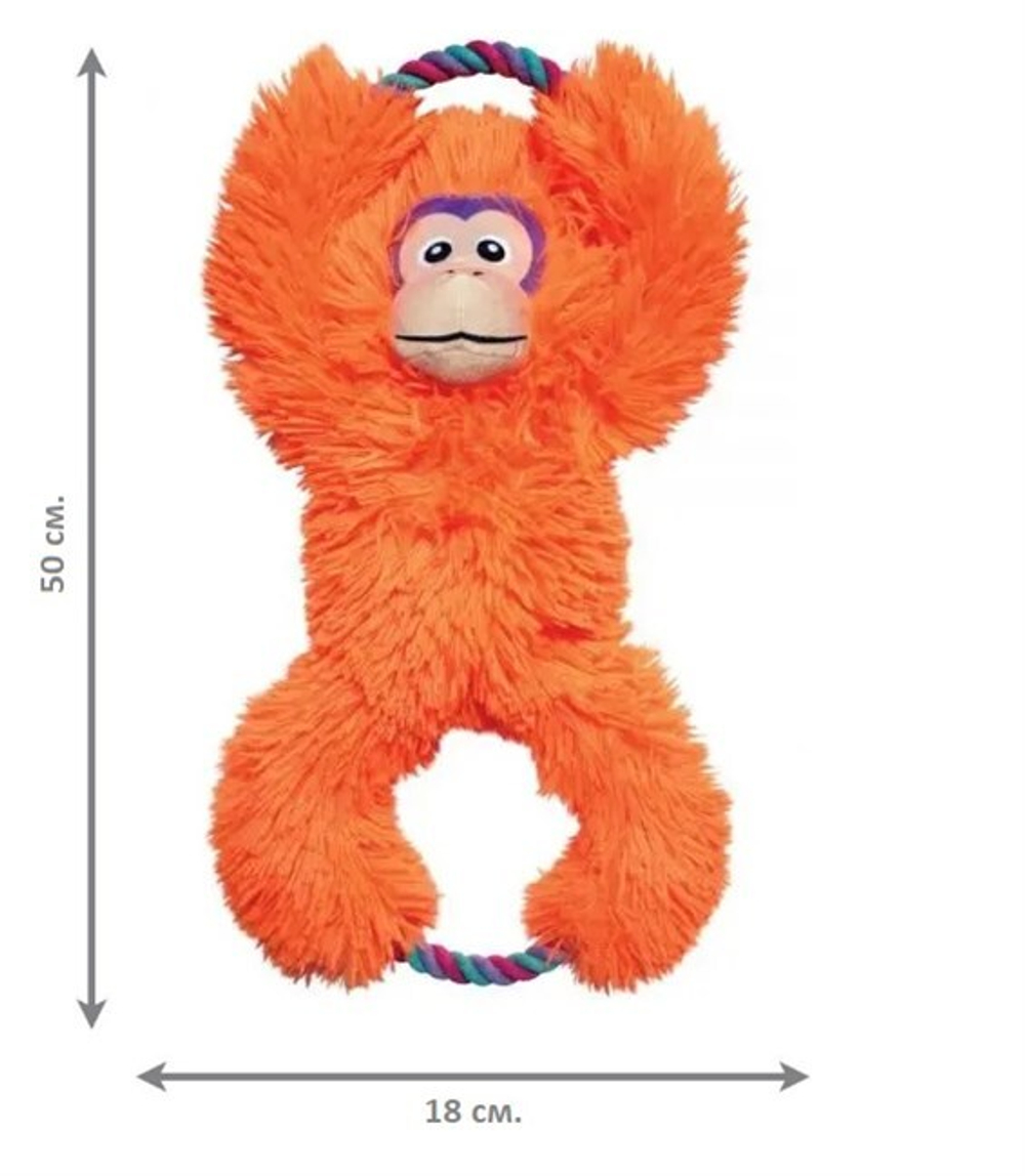 KONG Tuggz Игрушка для собак Monkey XL
