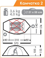 ЭКСТРЕМАЛЬНАЯ ПАЛАТКА NORMAL КАМЧАТКА 2
