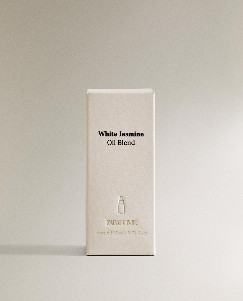 Zara Home Эфирное масло для аромадиффузора White Jasmine 15 мл, концентрат для ароматизации дома, цветочный, Белый