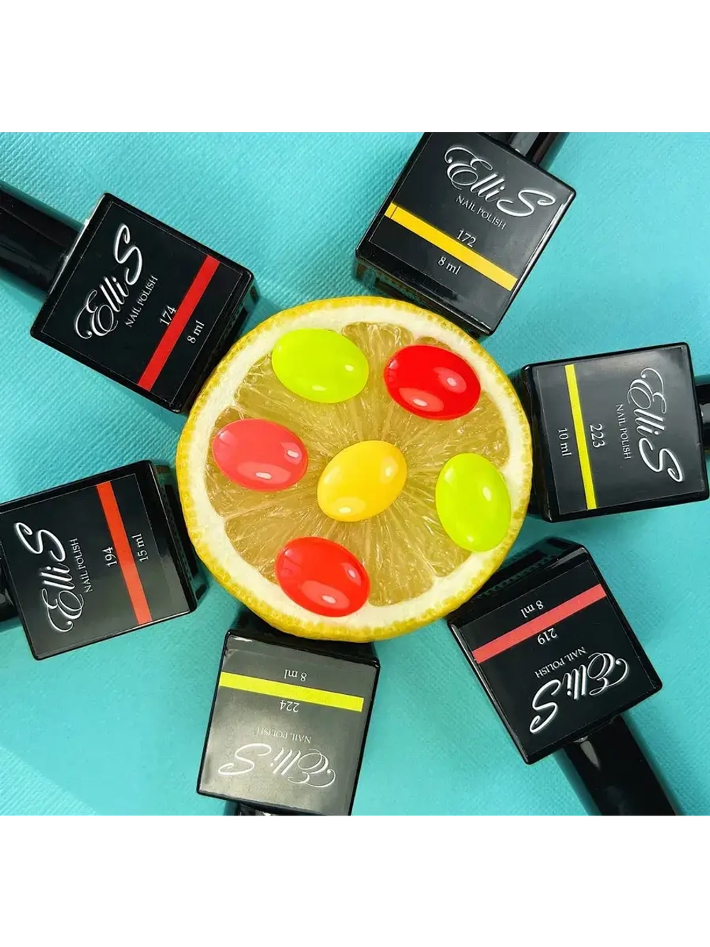 ElliS Гель лак для ногтей 223 светло зеленый