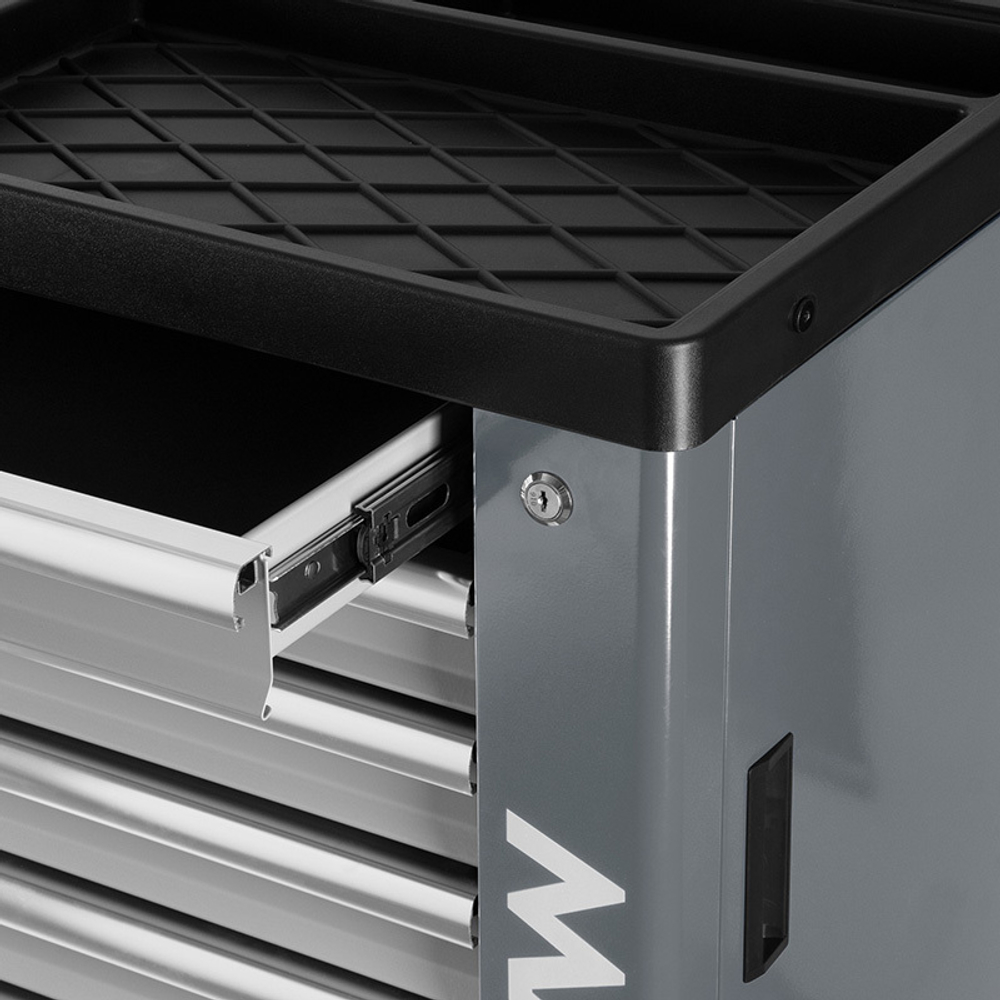 МАСТАК (521-07580G) Тележка инструментальная, 7 выдвижных ящиков, "НОВА", серая