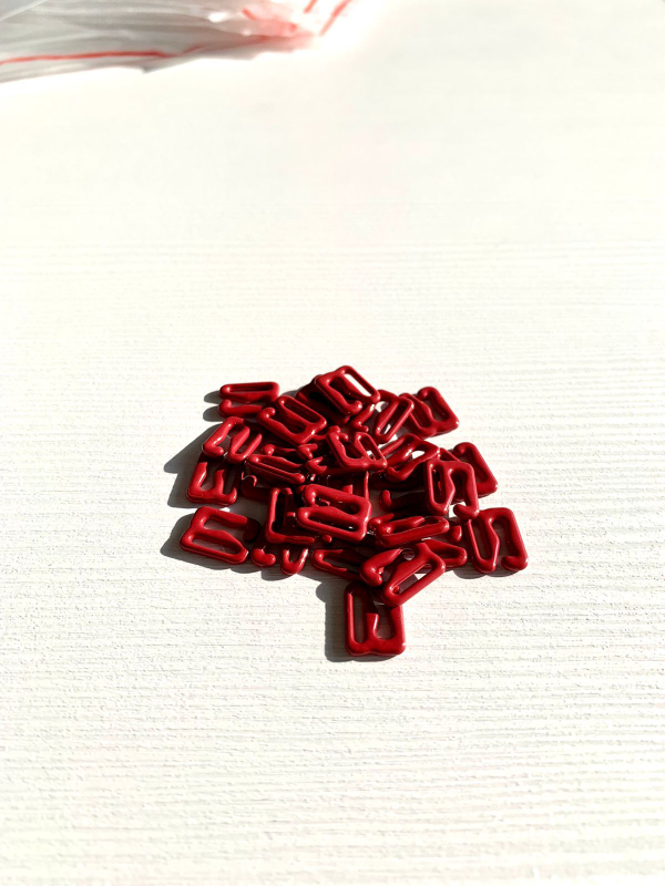 Крючки металл красные 10мм