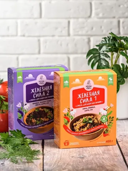 Набор смесей для каши и гарнира "Железная сила", 2 упаковки