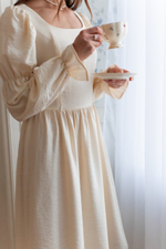 Платье Адель для беременных и кормящих мам, Сливочный