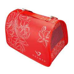 Dogman сумка-переноска Лира №4 красная 48*30*30см