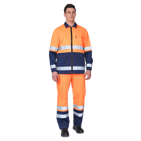 Костюм "Спектр 2М" 3 кл., СОП (оранжевый/синий)
