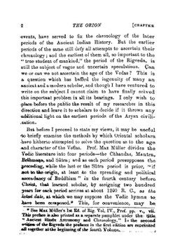 Orion or the antiquity of the vedas | Bal Gangadhar. Tilak
