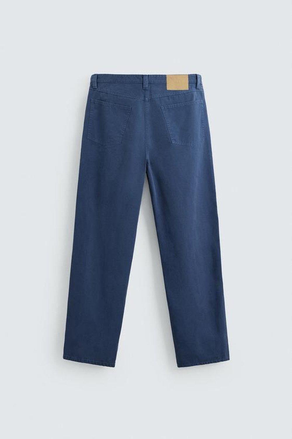 ZARA БРЮКИ STRAIGHT FIT, СИНИЙ