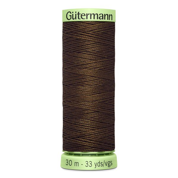 Нитки отделочные Gutermann Top Stitch 30 (30 метров), 5 кат. | 406 шоколад