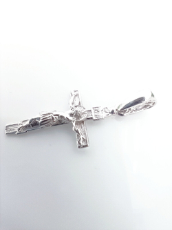 Крестик ювелирный Эстерелла, серебро 925 пробы, родированный/Ф