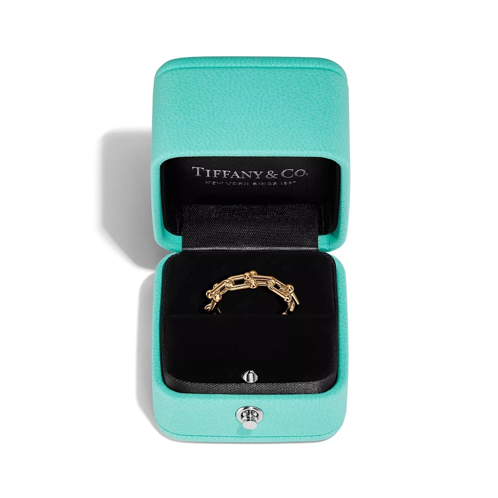 Кольцо из жёлтого золота 18k,Tiffany 💠Hard Wear micro