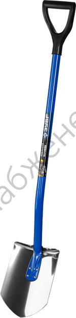 ЗУБР Артель-НС, 280 х 190 х 1200 мм, полотно 2 мм, нержавеющая сталь, закалено, стальной изогнутый черенок, штыковая лопата, Профессионал (4-39406)