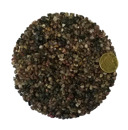 Грунт "Биодизайн" гравий гранитный окатанный (красно-черный), 2-5мм, 5кг, 4л.