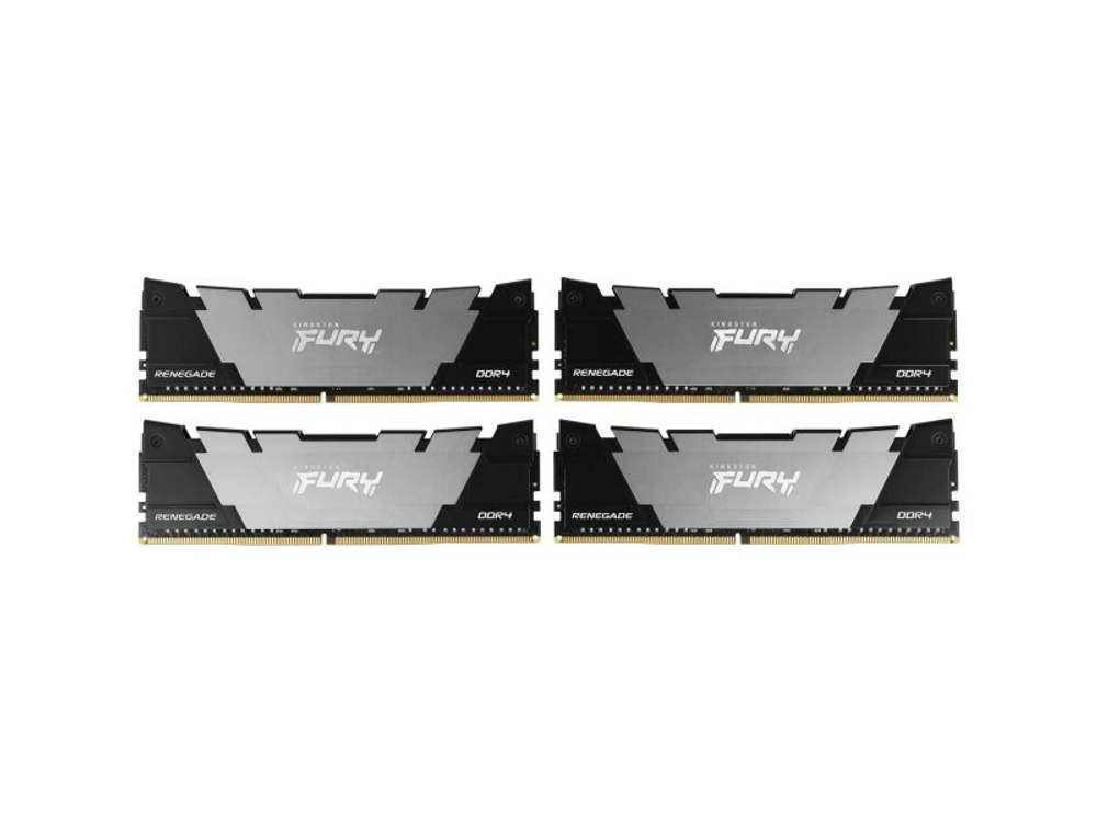 Оперативная память Kingston Fury Renegade Black KF432C16RB2K4/128, DDR4 4х 128ГБ 3200 МГц, DIMM, RTL