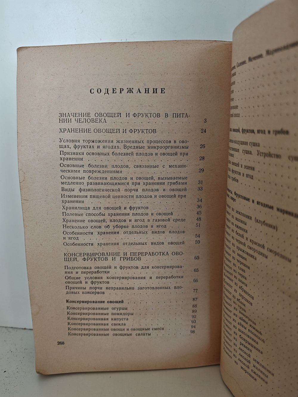 Хранение и переработка овощей и фруктов