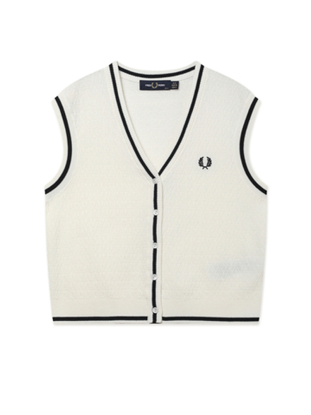 Женский Жилет Button-through Textured Knit
