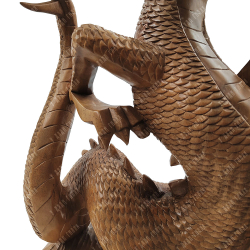 Дракон. Резная фигура из дерева суар .Индонезия.  Вторая половина 20 века.