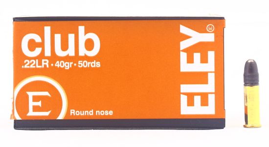 Патрон Eley Club  5,6 (22LR) 2,59 гр. 40gr. (Англия)