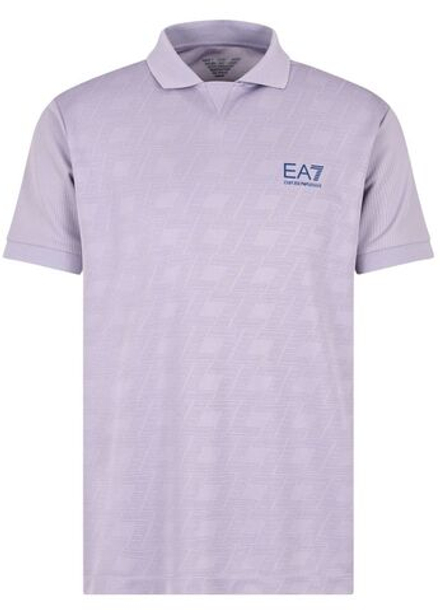 Мужское теннисное поло EA7 Man Jersey - Фиолетовый