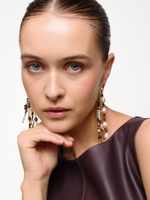 Серьги "Sea pearl hematite" Gold