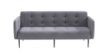 Monaco диван-кровать прямой с подлокотниками, трехместный, бархат 03