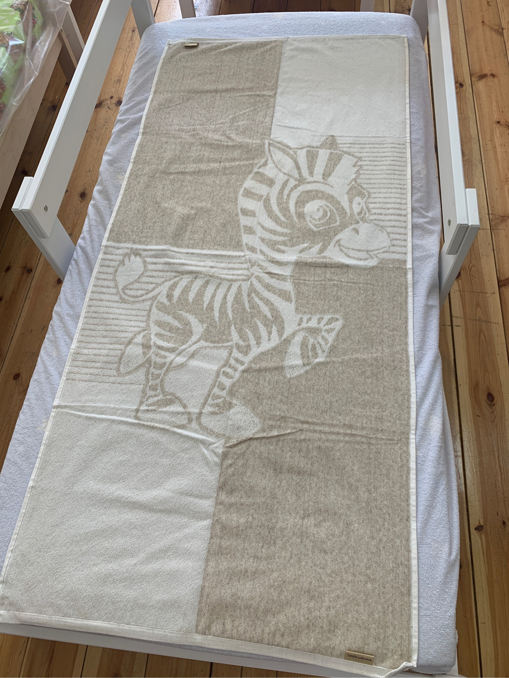 Полотенце махровое 68*150 (83% хлопок, 17% лён ) детские рисунки (ИП Людин А.В.)