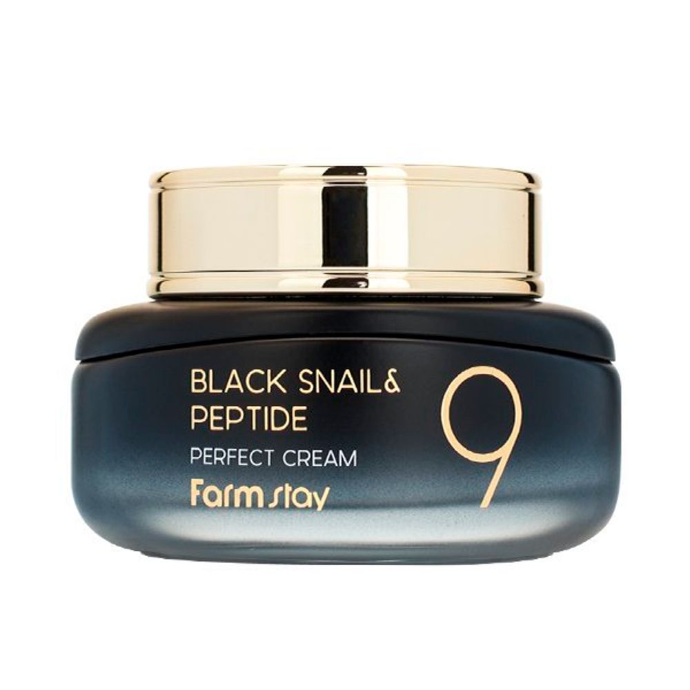 Крем для лица с муцином черной улитки и пептидами FARMSTAY Black Snail&amp;Peptide 9 Cream 55 мл