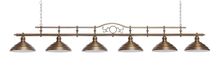 Светильник Fortuna Modena Bronze Antique 6 плафонов