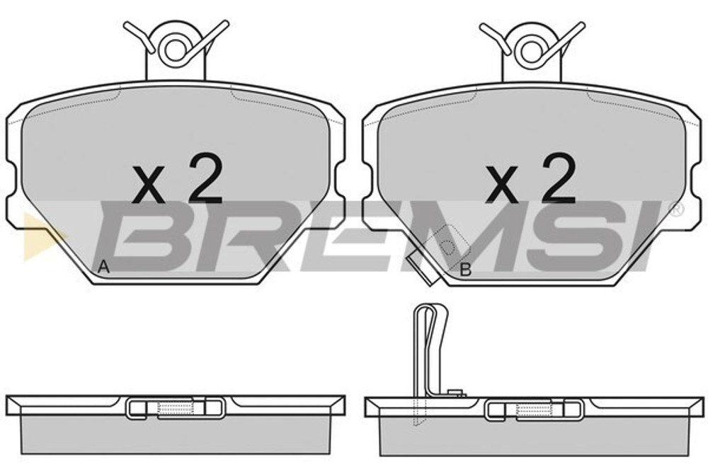 BREMSI - BP2881-BMS - Brake Pad Set, disc brake