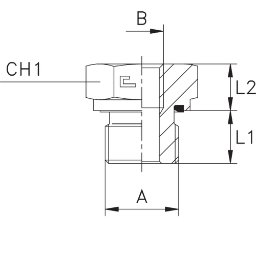 Соединение PFE BSP 1/4 BSP 1/8