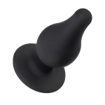 Черная анальная втулка 11см Erotist Toys Anal Plug Spade Size L