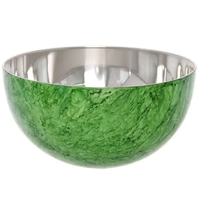 Салатник из нержавеющей стали 2л 20*10см цветное покрытие «гранит»