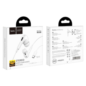 Гарнитура Type-C Hoco M1 Pro (вакуумные) Белый