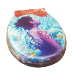 Мягкое сиденье д/унитаза с рисунком черный