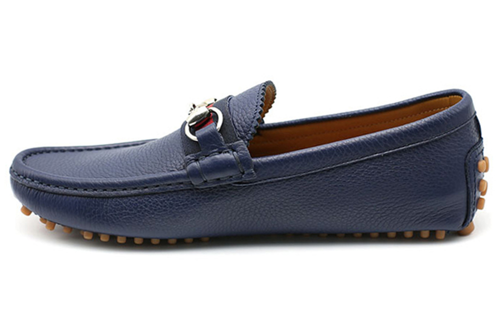 GUCCI Horsebit Gommino Loafers Men"s Low top Blue