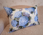 Декоративная гобеленовая наволочка для интерьерной подушки Гортензия 68х47