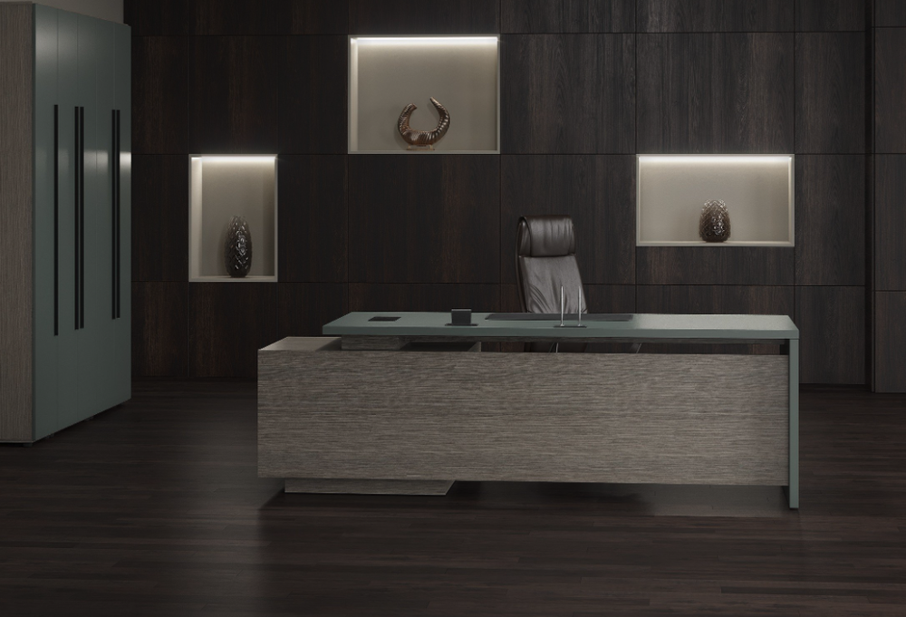 Стол руководителя с тумбой тип 1 VELION