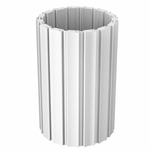 Cosca Decor. Заглушка ZP008, 30х18x2800мм, правая, для рейки RX008, Экополимер