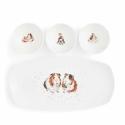 Royal Worcester Wrendale Designs Набор мисок на подносе 3+1 9 см