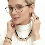 Серьги Fiore Luna BLACK EPOXY ACE23533-01 G