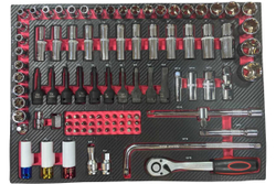 Набор ложементов GWA-329R с инструментом, 329 предмета, 4 ложемента, 550x390x30мм, Great Wolf